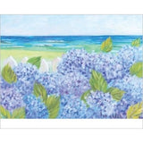 Hydrangeas on the Fence by Brendan Loughl 24x30 Coastal Floral Art Print Hydrangea
