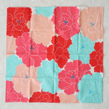 Furoshiki Wrapping Cloth Japanese Peony Flower Red Adeline Klam 50cm Kyoto Peony