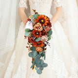 Artificial Waterfall Bridal Bouquet Ornament for Ceremony Anniversary Party Bouquet