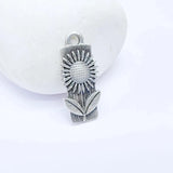 2 Pcs Flower Charms Floral Pendant, Herb Earring Charms, Sunflower Dangle G36616 Sunflower