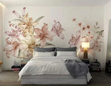 3D Color Lily Flower ZHUA460 Wallpaper Wall Murals Removable Self-adhesive Amy Lily
