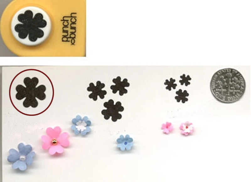 Small Hydrangea Single  Paper Punch Scrapbook-Cardcraft Hydrangea
