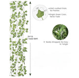 NEW 7ft Green Ivy Neatly Wrapped Green Plants Garland - Decorative Wall Decor Green Plant