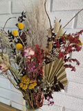 Dried flowers BOUQUET; rose, solidago, craspedia, pampas, limonium, yarrow +more Dried Flower