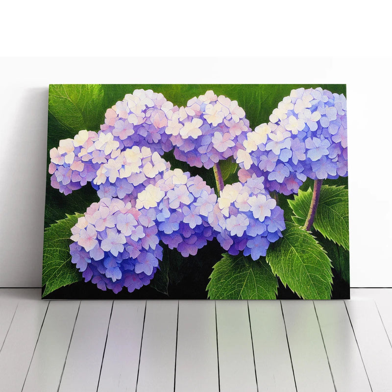Hydrangea Flower View Vol.1 Canvas Wall Art Print Framed Picture Home Decor Hydrangea