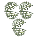 3 Pcs Artificial Plant Topiary Ball Support Cage Plastic Frame Flower Holder Green Plant