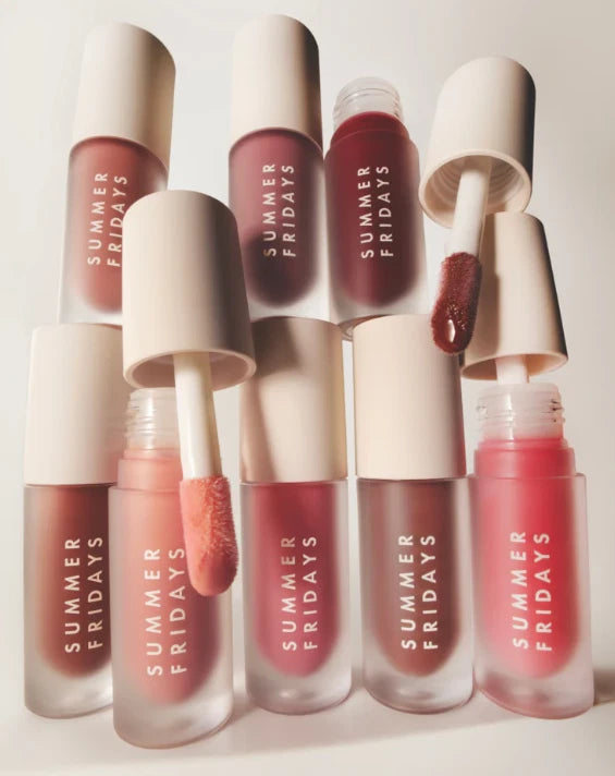 Dream lip oil tubes and wand applicators, sheer rosy tint, in multiple shades