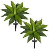 Artificial Agave Plants with Ground Spike - 15.7" Fake Agave Succulent Plant ... Green Plant
