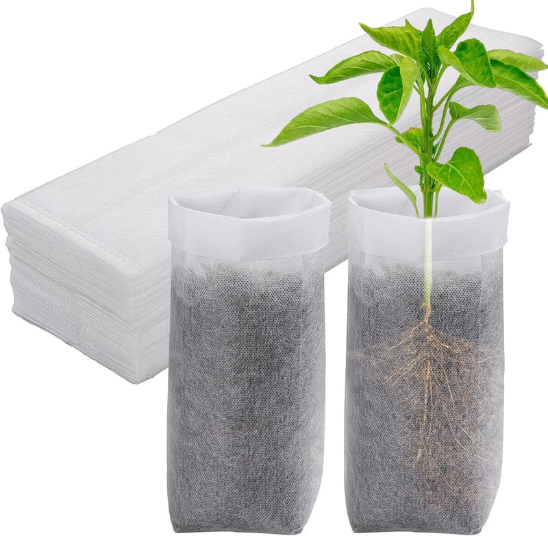 Biodegradable Nursery Grow Bags for Indoor/Outdoor Plants (60 PCS) Garden Plants