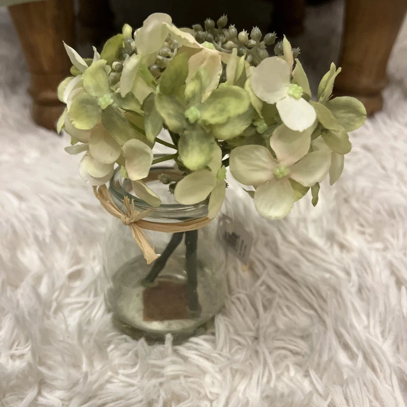 New Mini Vase Green Hydrangeas Hydrangea