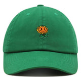 JPAK Sunflower Premium Dad Hat Cotton 6-Panel Curved Brim Floral Garden Sunflower