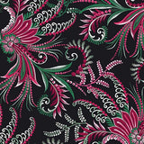 Winterberry Floral cotton quilt fabric Benartex 14021P12B Scroll Multi Black Flowering Plants