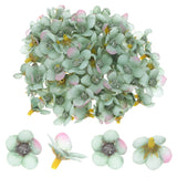 100-Pack Artificial Flower Heads, Mini Silk Faux Daisy Flowers DIY [Dark Green] Daisies