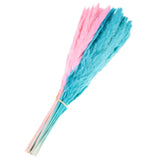 60Pcs Pampas Grass,17" Fake Pampas Grass for Wedding Decoration,Dark Pink, Blue Pampas Grass