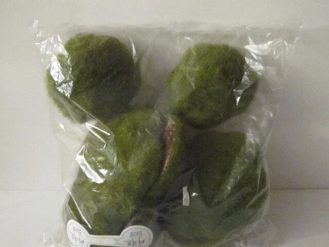 ARTIFICIAL MOSS MOUNDS SET OF 6 FOR RAILROAD, VILLAGE & FLORAL DISPLAYS NEW Green Plant