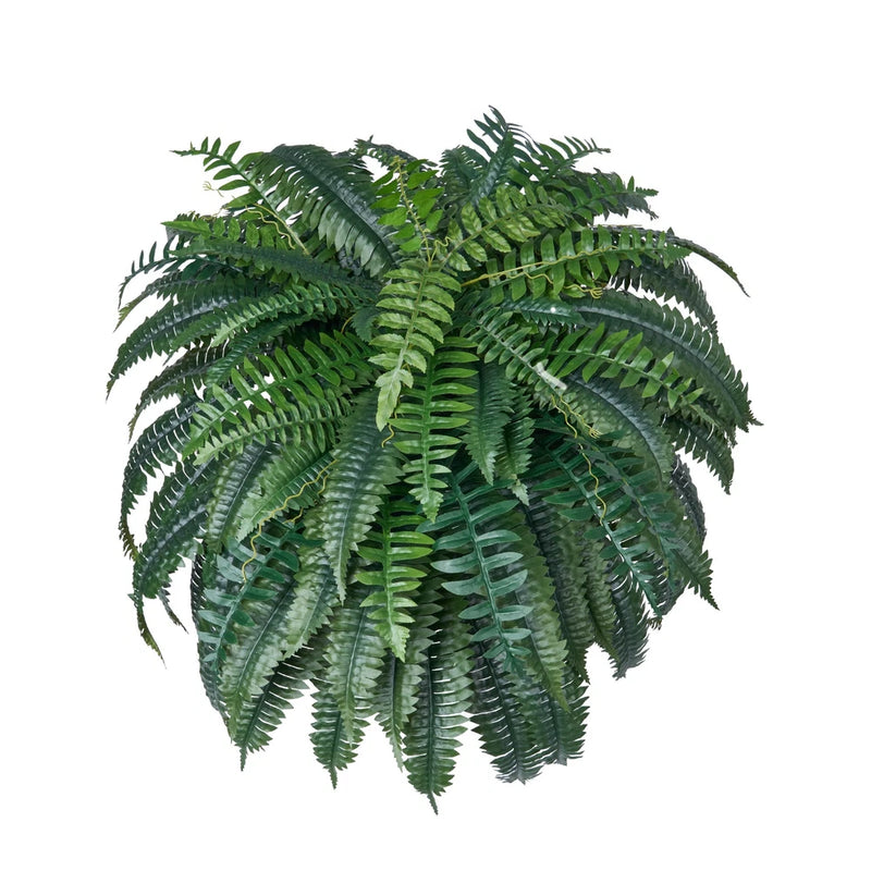 Uimoso 48" Artificial Boston Fern Bush Plant Green Faux Plant Home Decor Green Plant
