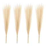 4 Pcs 17 Inch Faux Pampas Grass Artificial Boho Decor Khaki Pampas Grass