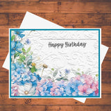 Hydrangea Embossed Card Kit: DIY Handmade Greeting Cards, Set of 6, w/ Envelopes Hydrangea