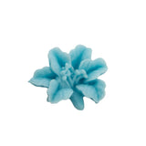 18x15mm Light Blue Lily Flower Acrylic Cabochons (4) Lily