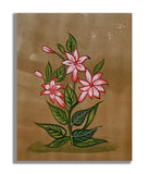 Loveable Pink Lily Flower Handmade Miniature Floral Painting 6.5 x 5 in 