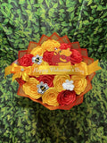 Winnie The Pooh Rose Bouquet 18 Artificial Silk Flowers Bouquet