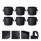 6 Pcs Breathable Planting Containers Felt Planter Bags Garden Grow Garden Plants