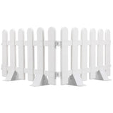 2 Pcs Garden Decor Yard Fence Baby Plastic Fencing Picket for Border Indoor Garden Plants