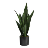 Nearly Natural 22" Sansevieria Artificial Plant in Green Green Plant
