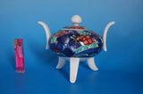 Arita ware, Old Imari, dyed brocade, auspicious hydrangea flower boat, large Hydrangea