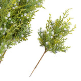 Set of 12 Artificial Weatherproof 10-1/4" Oregon Juniper Sprays Green Plant