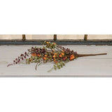 Primitive Farmhouse RUSTIC FALL BABY GRASS LEAVES BITTERSWEET STEM Pick Bush Green Plant
