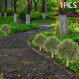 Fake Cypress Plant Faux Shrub Bushes Courtyard Artificial Topiary Ball Tree Green Plant