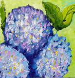Hydrangea 1 Original Painting oil For Her Flowers Impasto Wall Art Handmade ooak Hydrangea
