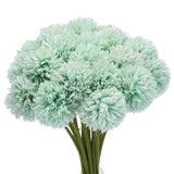 Artificial Flower Heads, Silk Chrysanthemum Hydrangea Blue Faux Flowers 20Pcs Hydrangea