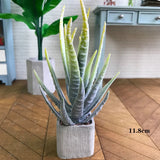 1/6 Scale Dollhouse Miniatures for BJD Flowers Potted Plant Garden Plastic Flowering Plants