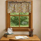 Mustard Floral Valance Ð Farmhouse Cottage Curtain Ð Hydrangea Flower t3/14 Hydrangea