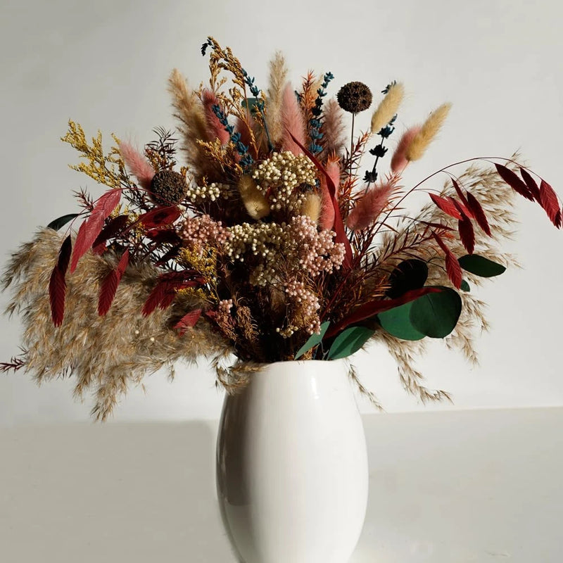 Natural Dried Pampas Grass Bouquet,17" Natural Dried Flower Bouquet_Pampas Grass Pampas Grass