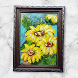 Flowers Original Painting Sunflowers Semi-Abstract Art Wall Art Handmade OOAK Sunflower