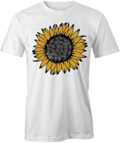 SUNFLOWER TShirt Tee Short-Sleeved Cotton FLOWER FLORAL CLOTHING S1WSA530 Sunflower