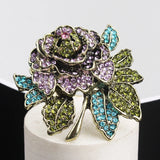 Vintage Luxury Personality Creativity Peony Flowers Delicate Versatile Brooches Peony