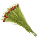 16 Pcs Artificial Pampas Grass Decor Plant Green Reeds Decoration Pampas Grass