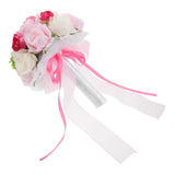 Wedding Bride Holding Flowers Bouquet Accessories Ribbon Bridal Hand Bouquet