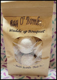 NEW Handmade 'Wedding Bouquet' Relaxing Bathbombs(6)! Bag O' Bombs! 15 oz Bouquet