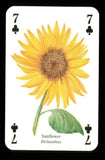 1 x playing card Garden Flower Sunflower ­ 7 of Clubs ­ ZU 08 Sunflower