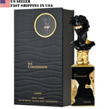 His Confession by Lattafa 3.4 oz EDP Cologne Men New in Box EDP