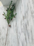 Pine With Pinecones Greenery Pick, 32Ó Green Plant