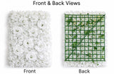 Pack of 4 Silk Roses Hydrangeas Flower Wall Backdrop Panel White Wedding Party Hydrangea