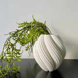 White Minimalist Small Vase, Flower Holders for Pampas Grass Decor, Coffee Ta... Pampas Grass