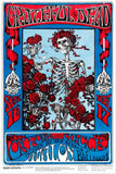 GRATEFUL DEAD 1966 SKULL AND ROSES AVALON BALLROOM PSYCHEDELIC POSTER Roses