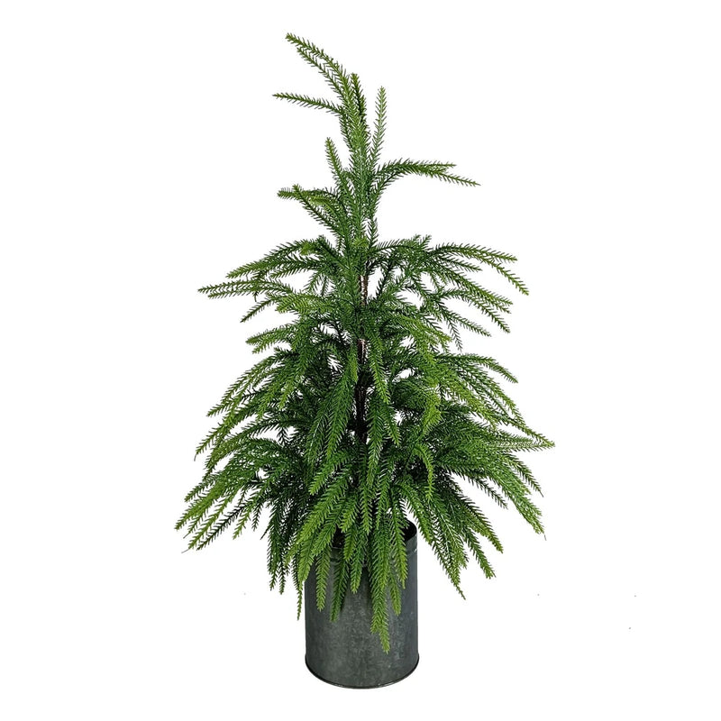 Artificial Topiary Plants Faux Tree Perfect Christmas Planter Filler Outdoor ... Green Plant